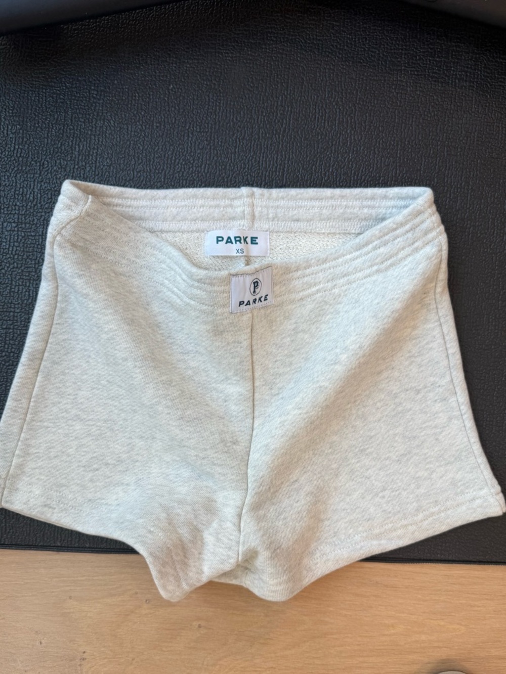 XS Parke Light Gray Fleece Boxer Shorts - Picture 2 of 2